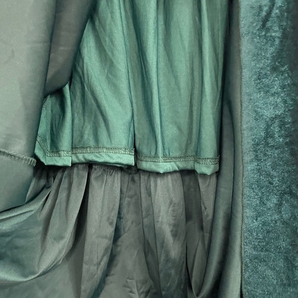 Baltic Born Clara Smocked Velvet Maxi Dress Green NWT - Picture 9 of 16